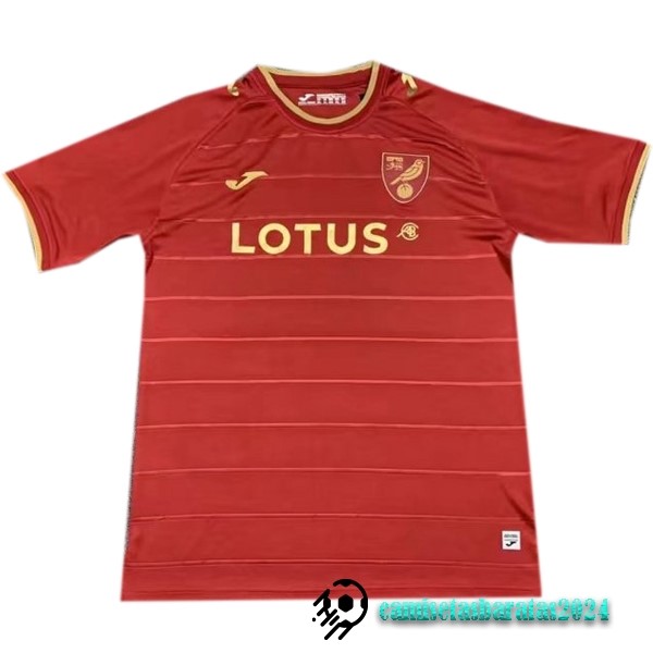 Replicas Tailandia Segunda Camiseta Norwich City 2022 2023 Rojo