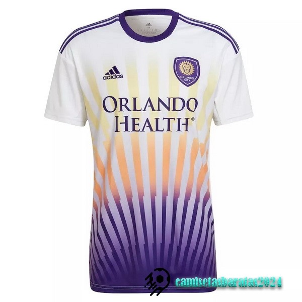 Replicas Tailandia Segunda Camiseta Orlando City 2022 2023 Blanco