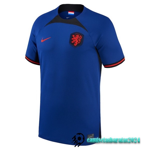 Replicas Tailandia Segunda Camiseta Países Bajos 2022 Azul