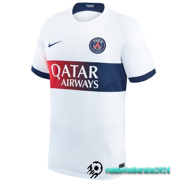 Replicas Tailandia Segunda Camiseta Paris Saint Germain 2023 2024 Blanco