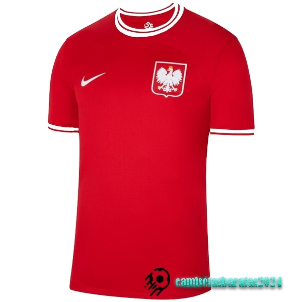 Replicas Tailandia Segunda Camiseta Polonia 2022 Rojo