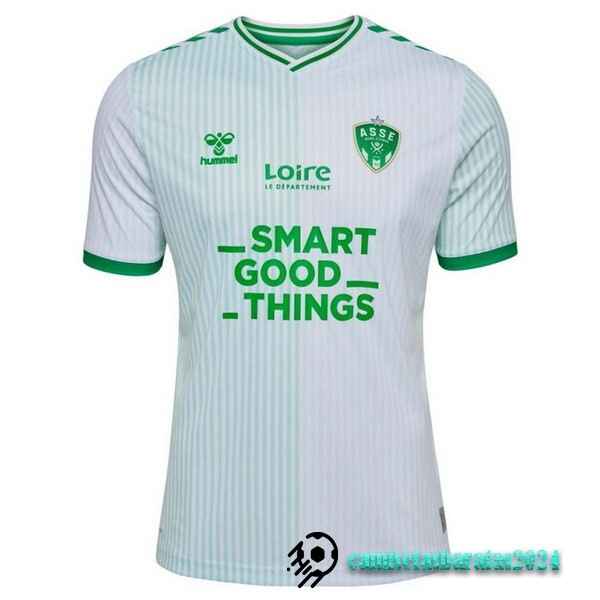 Replicas Tailandia Segunda Camiseta Saint Étienne 2023 2024 Blanco