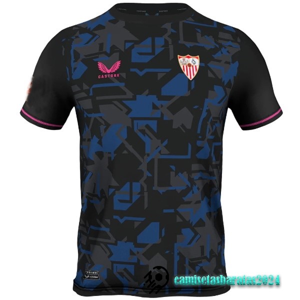 Replicas Tailandia Segunda Camiseta Sevilla 2023 2024 Azul Marino