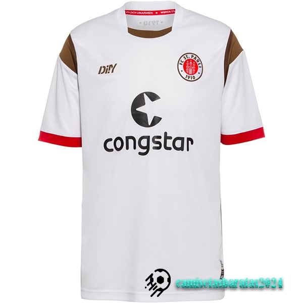 Replicas Tailandia Segunda Camiseta St Pauli 2022 2023 Blanco