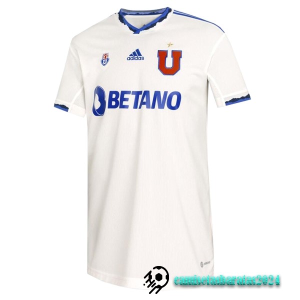 Replicas Tailandia Segunda Camiseta Universidad De Chile 2022 2023 Blanco