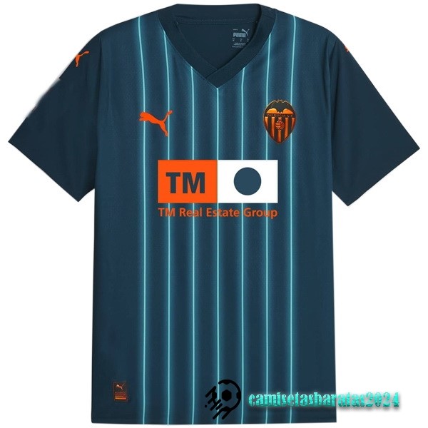 Replicas Tailandia Segunda Camiseta Valencia 2023 2024 Azul