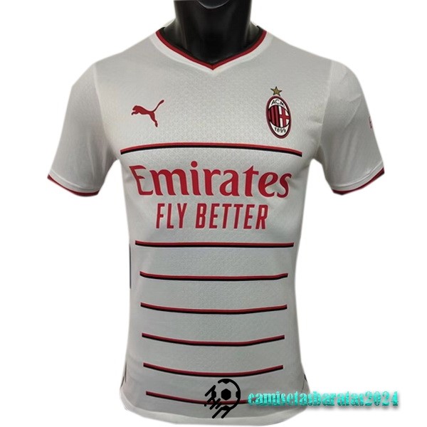 Replicas Tailandia Segunda Jugadores Camiseta AC Milan 2022 2023 Blanco