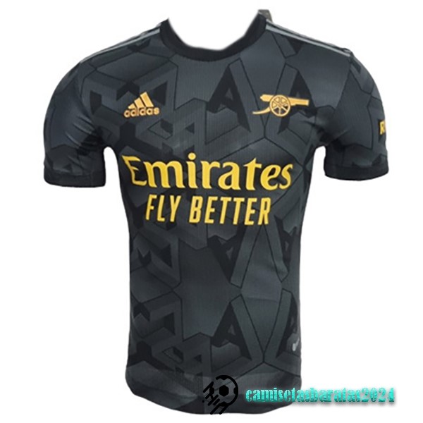 Replicas Tailandia Segunda Jugadores Camiseta Arsenal 2022 2023 Negro