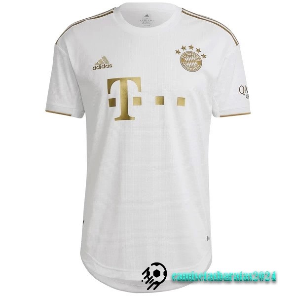 Replicas Tailandia Segunda Jugadores Camiseta Bayern Múnich 2022 2023 Blanco