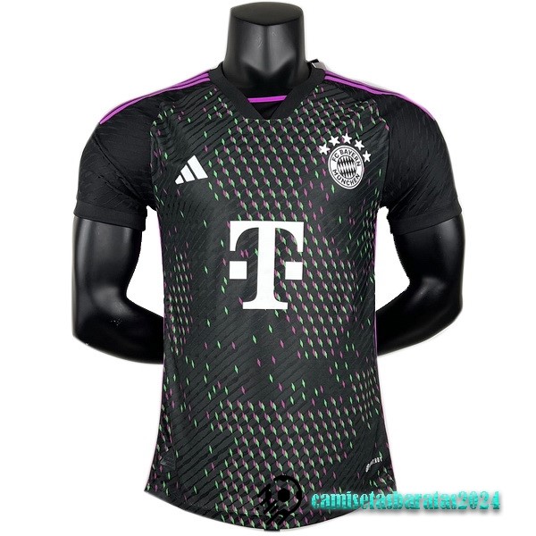 Replicas Tailandia Segunda Jugadores Camiseta Bayern Múnich 2023 2024 Negro