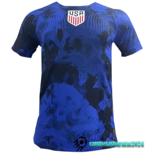 Replicas Tailandia Segunda Jugadores Camiseta Estados Unidos 2022 Azul