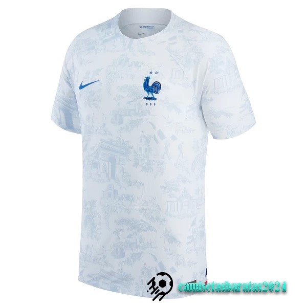 Replicas Tailandia Segunda Jugadores Camiseta Francia 2022 Blanco