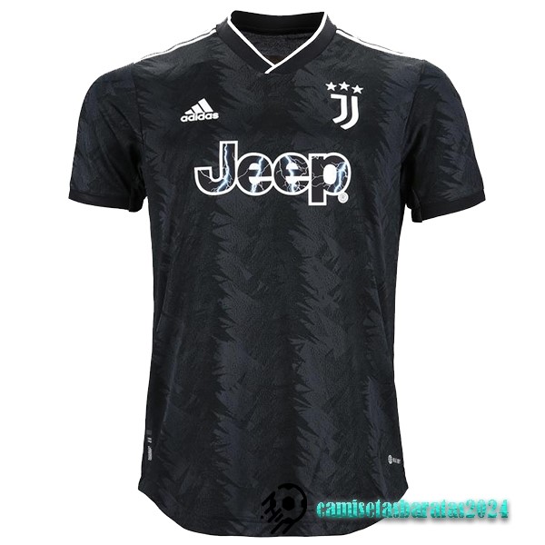 Replicas Tailandia Segunda Jugadores Camiseta Juventus 2022 2023 Negro