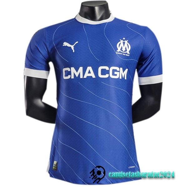 Replicas Tailandia Segunda Jugadores Camiseta Marsella 2023 2024 Azul