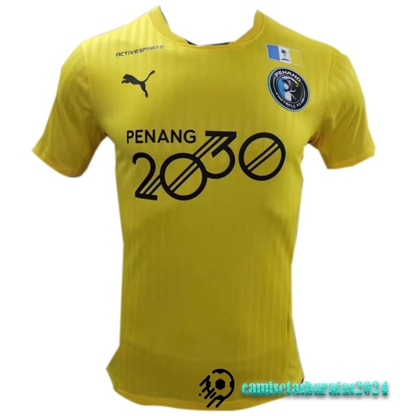 Replicas Tailandia Segunda Jugadores Camiseta Penang 2022 2023 Amarillo