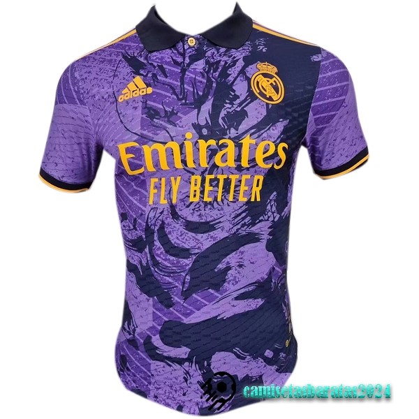 Replicas Tailandia Segunda Jugadores Camiseta Real Madrid 2023 2024 Purpura