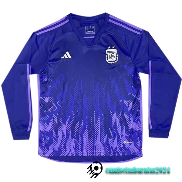 Replicas Tailandia Segunda Manga Larga Argentina 2022 Purpura