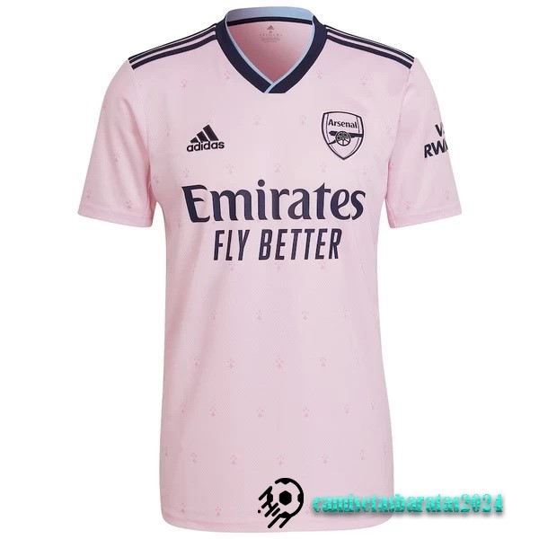 Replicas Tailandia Tercera Camiseta Arsenal 2022 2023 Rosa