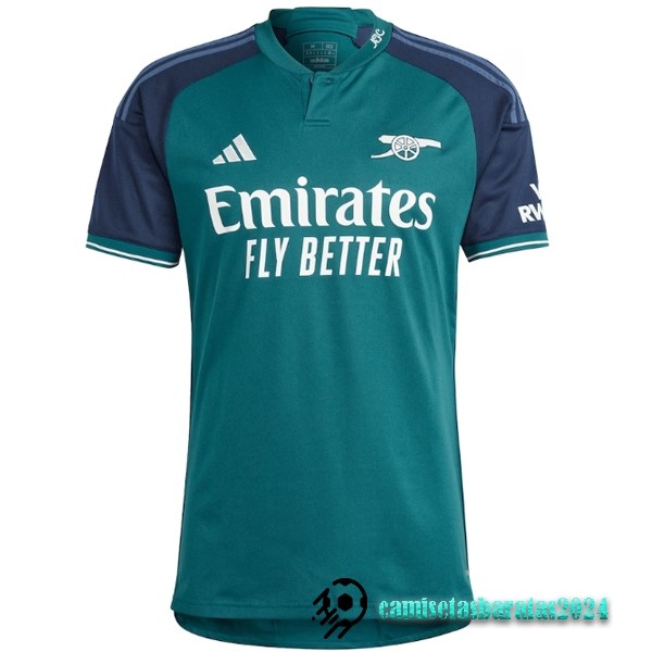 Replicas Tailandia Tercera Camiseta Arsenal 2023 2024 Verde