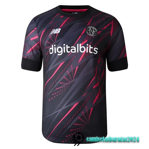 Replicas Tailandia Tercera Camiseta As Roma 2022 2023 Negro