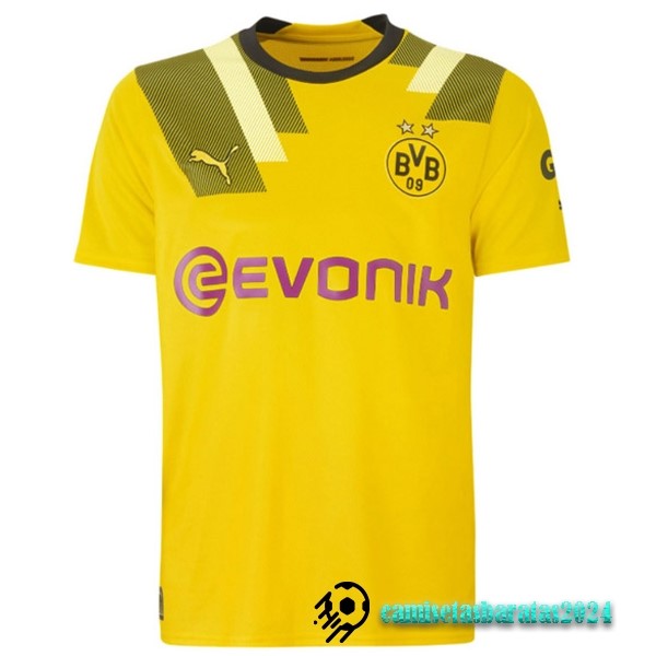 Replicas Tailandia Tercera Camiseta Borussia Dortmund 2022 2023 Amarillo