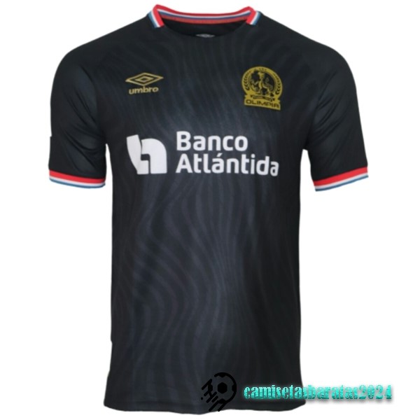 Replicas Tailandia Tercera Camiseta CD Olimpia 2022 2023 Negro