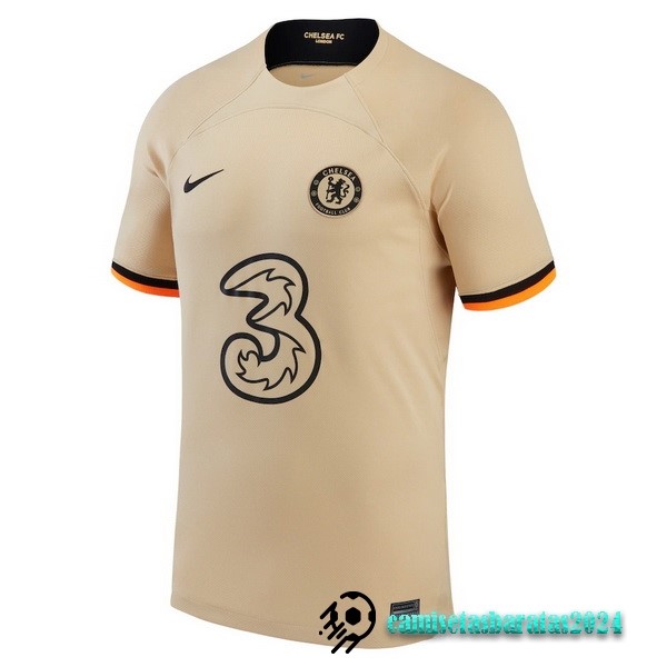 Replicas Tailandia Tercera Camiseta Chelsea 2022 2023 Amarillo