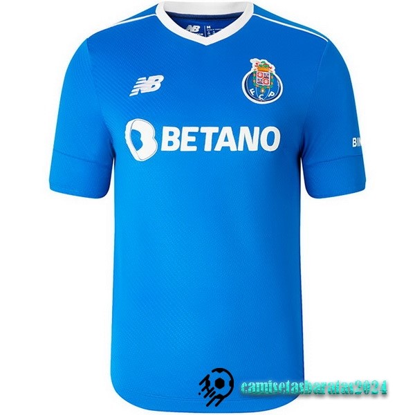 Replicas Tailandia Tercera Camiseta FC Oporto 2022 2023 Blanco Azul