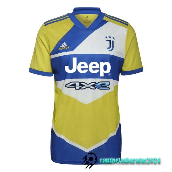 Replicas Tailandia Tercera Camiseta Juventus 2021 2022 Amarillo