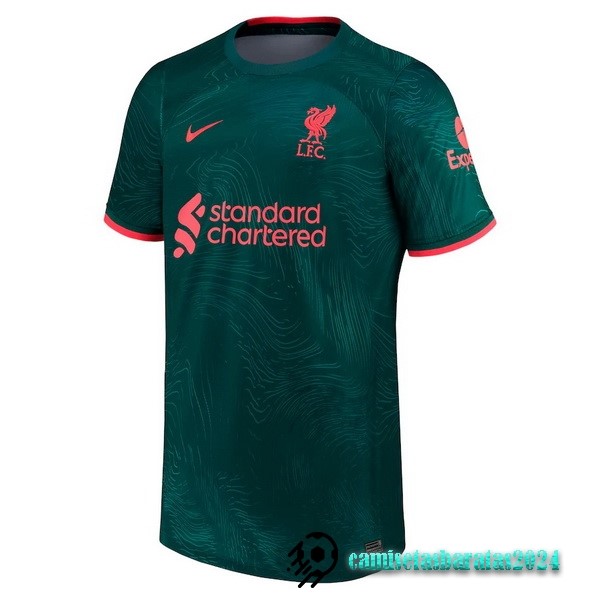 Replicas Tailandia Tercera Camiseta Liverpool 2022 2023 Verde