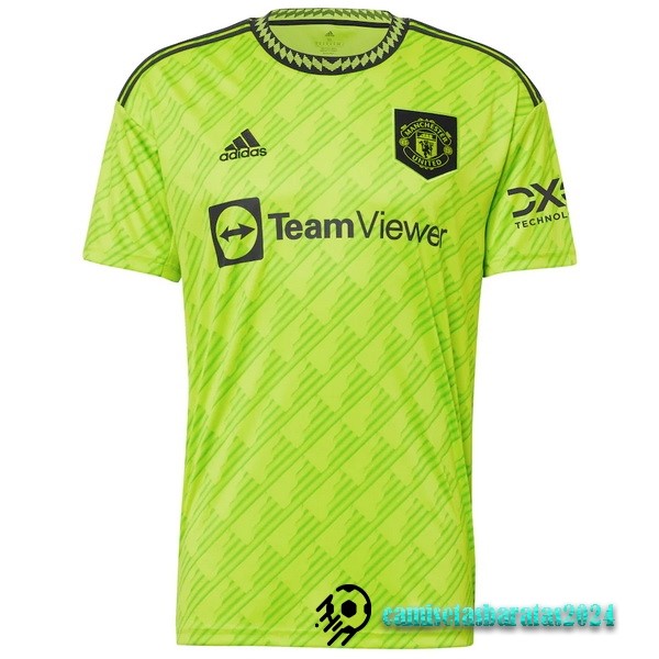 Replicas Tailandia Tercera Camiseta Manchester United 2022 2023 Verde