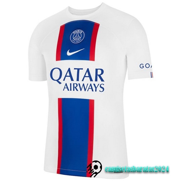 Replicas Tailandia Tercera Camiseta Paris Saint Germain 2022 2023 Blanco