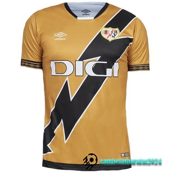 Replicas Tailandia Tercera Camiseta Rayo Vallecano 2023 2024 Amarillo