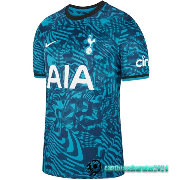 Replicas Tailandia Tercera Camiseta Tottenham Hotspur 2022 2023 Azul