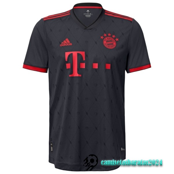 Replicas Tailandia Tercera Jugadores Camiseta Bayern Múnich 2022 2023 Negro