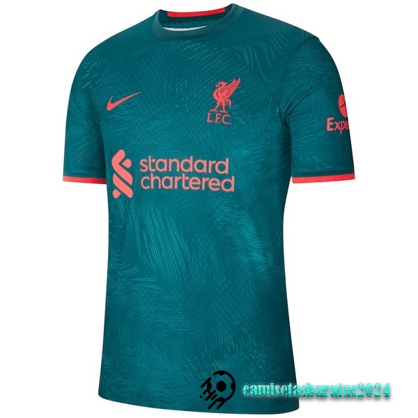 Replicas Tailandia Tercera Jugadores Camiseta Liverpool 2022 2023 Verde