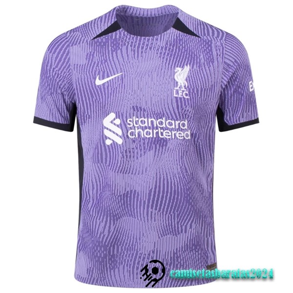 Replicas Tailandia Tercera Jugadores Camiseta Liverpool 2023 2024 Purpura