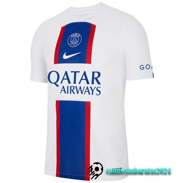 Replicas Tailandia Tercera Jugadores Camiseta Paris Saint Germain 2022 2023 Blanco