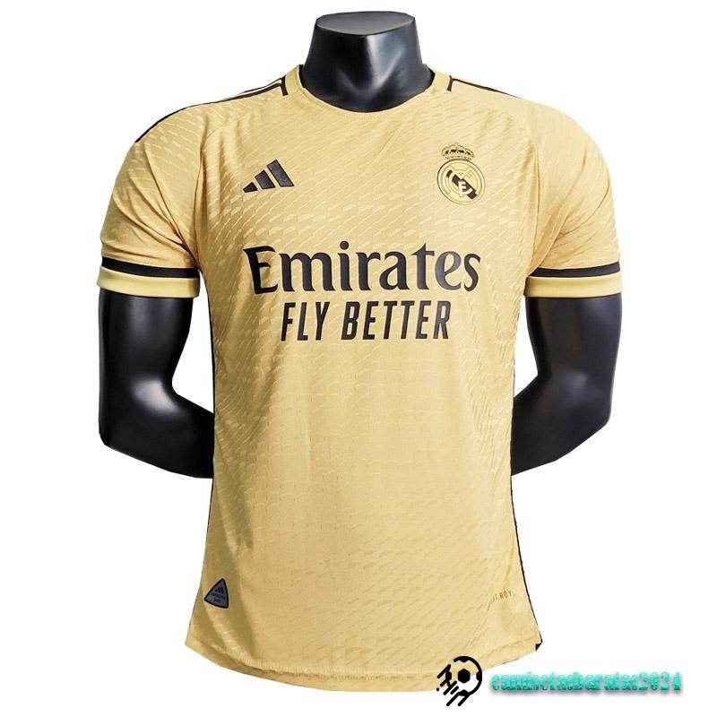 Replicas Tailandia Tercera Jugadores Camiseta Real Madrid 2023 2024 Amarillo