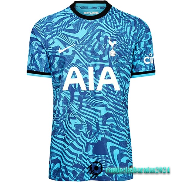 Replicas Tailandia Tercera Jugadores Camiseta Tottenham Hotspur 2022 2023 Azul