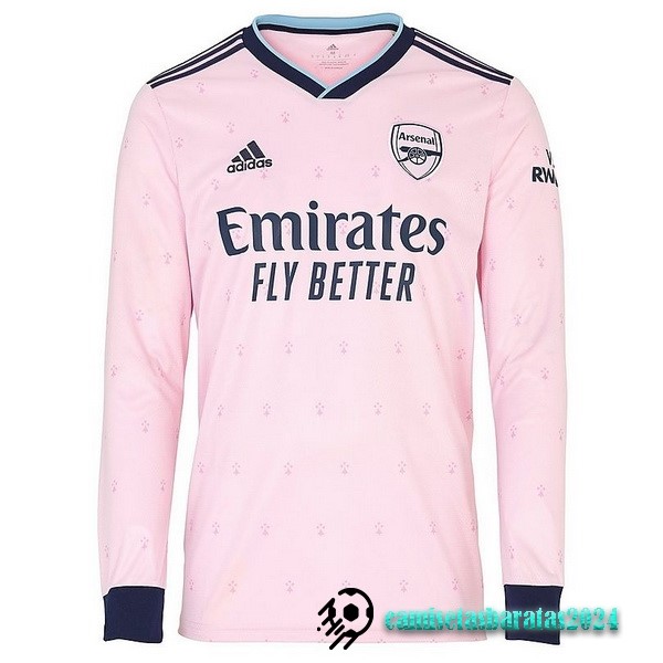 Replicas Tailandia Tercera Manga Larga Arsenal 2022 2023 Rosa