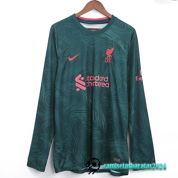 Replicas Tailandia Tercera Manga Larga Liverpool 2022 2023 Verde