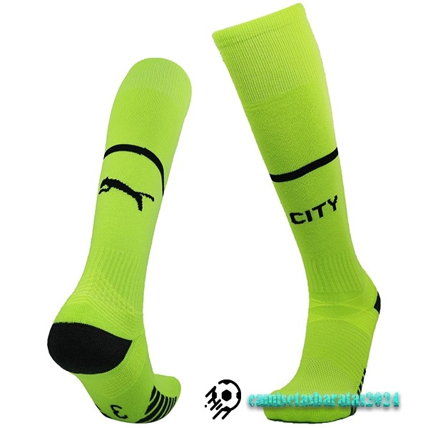 Replicas Tercera Calcetines Manchester City 2022 2023 Verde