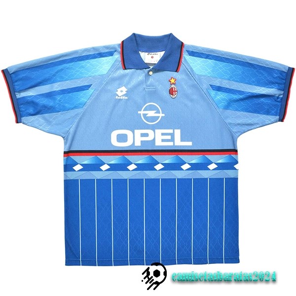 Replicas Tercera Camiseta AC Milan Retro 1995 1996 Azul