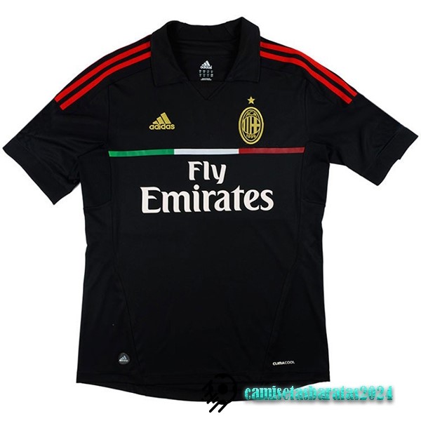 Replicas Tercera Camiseta AC Milan Retro 2011 2012 Negro