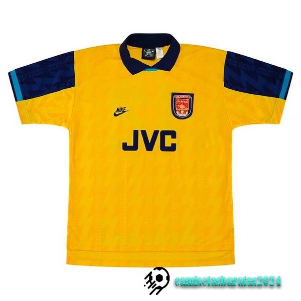 Replicas Tercera Camiseta Arsenal Retro 1994 1996 Amarillo