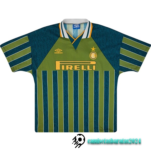 Replicas Tercera Camiseta Inter Milán Retro 1995 1996 Verde