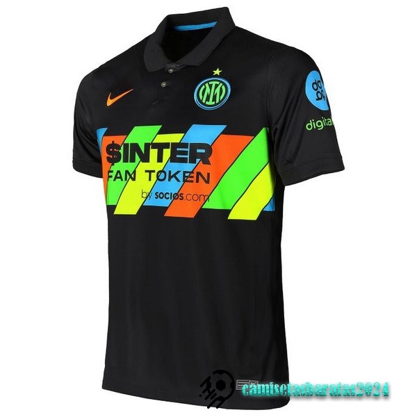 Replicas Tercera Camiseta Inter Milán Retro 2021 2022 Negro