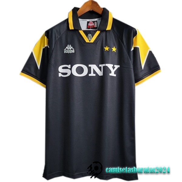 Replicas Tercera Camiseta Juventus Retro 1995 1996 Negro