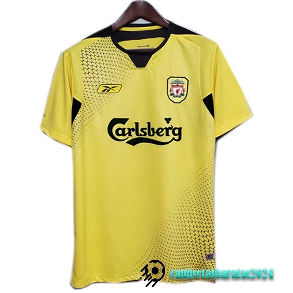 Replicas Tercera Camiseta Liverpool Retro 2004 2005 Amarillo